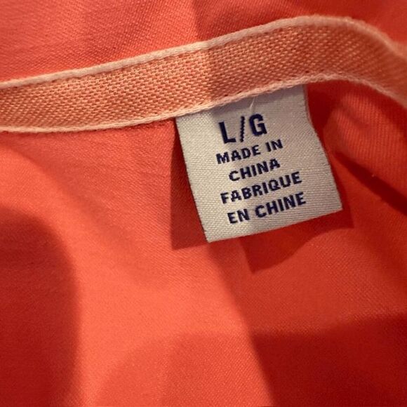 Tommy Bahama Silk Blend Men's Short Sleeve Button Front Shirt Coral Size Large - Picture 5 of 10